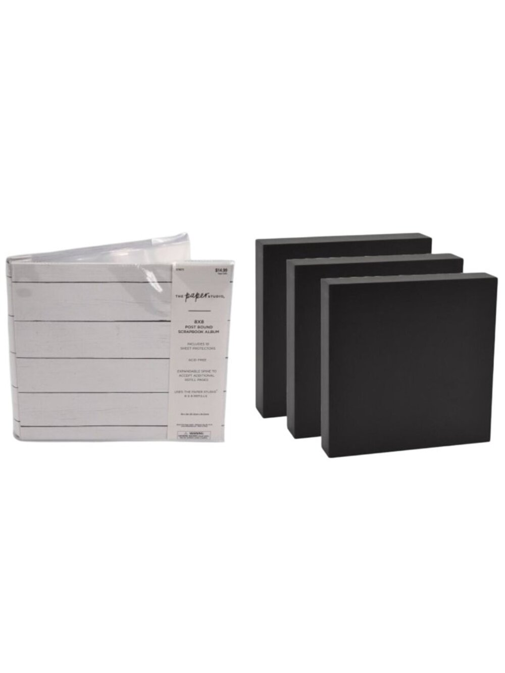 Woodsy Lane MixPix Magnetic Photo Tiles Set 3 Magnetic Blocks 8x8 w/ Photobook